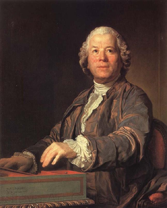 Joseph-Siffred  Duplessis Christoph Willibald von Gluck at the spinet France oil painting art